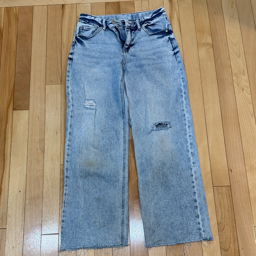 Art Class Light Blue Distressed Kids Jeans